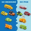 Joyfy 20PCS Die Cast Metal Pull Back Cars Toy, Vehicle Set for Toddlers, Child Party Favors, Cake Toppers, Race Cars for Boys, Gift Set for Babies - 4 of 4