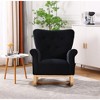 RUVALINO Baby Bouncers and Rockers, Leisure Sofa Chair, Baby Rocker Chair, Kids Arm Chair for Nursery or Playroom, Black,33.3”*30.3”*34.7" - 4 of 4