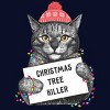 Junior's Design By Humans Christmas tree killer By kodamorkovkart T-Shirt - 2 of 3
