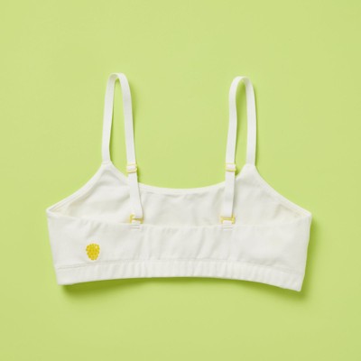 Yellowberry Girls' Super Soft Cotton First Training Bra with Convertible  Straps - Medium, Lavender