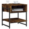 vidaXL Coffee Table Smoked Oak 15.7 in.x15.7 in.x17.7 in. Engineered Wood - 4 of 4