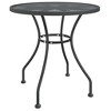 vidaXL Garden Dining Set Anthracite Expanded metal mesh with e-coating - Ø 31.5" table 4 - 4 of 4