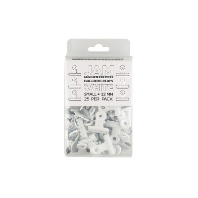 JAM Paper Bulldog Clip White 521312118