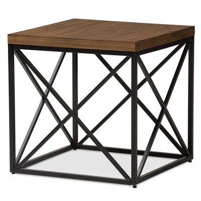 Holden Vintage Industrial End Table - Antique Bronze - Baxton Studio