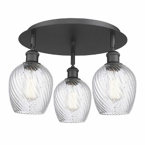 Salina - 3 Light Flush Mount In Industrial Style-9.5 Inches Tall and 16.75 Inches Wide - 1 of 1
