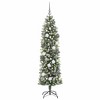 vidaXL Artificial Slim Christmas Tree with 300 LEDs Green 70.9 - 3 of 4