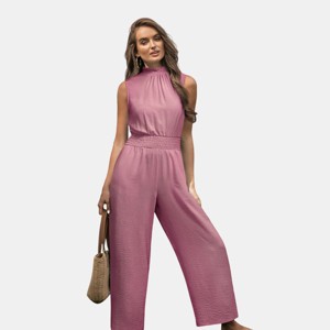 Women's Chic Floral Print Sleeveless Wide Leg Jumpsuit -Cupshe - 1 of 4