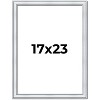PosterPalooza | Classic Silver Picture Frame - UV Acrylic, Foam Board Backing, Hanging Hardware - 2 of 4