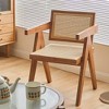 Gaoyangjiaju 20 in. Round Solid Wood Dining Table with Pedestal Base,  (2 Chairs) - 3 of 4