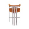 Meridian Furniture,Marcello Cognac Velvet Counter Stool, Set of 2 - 2 of 4