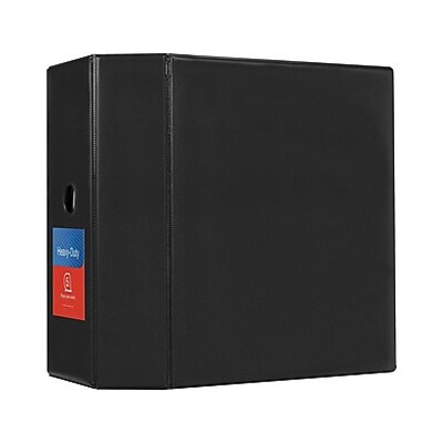 MyOfficeInnovations Heavy-Duty 5-Inch D 3-Ring Non-view Binder Black (26312) 976022