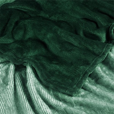 Emerald Green Gradient Fleece Throw Blanket, 50" x 60"