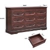 Farmhouse Dresser for Bedroom, Rustic Wood Chest of Drawers for Bedroom - 2 of 4