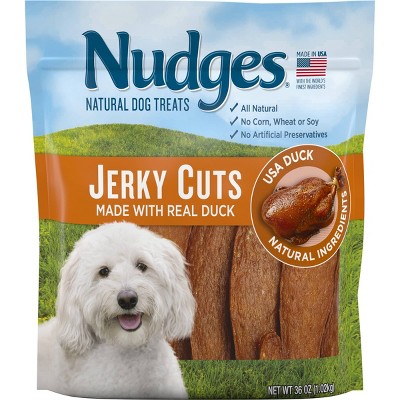 Nudges Duck Jerky Dry Dog Treats - 36oz