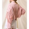Women's Dutton Suede Fringe Motto Jackets - Saints & Hearts - 2 of 4
