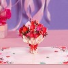 Paper Love Pop Up 3D Love Bouquet Card - 3 of 4