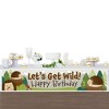 Big Dot of Happiness Forest Hedgehogs - Happy Birthday Woodland Decorations Party Banner - 3 of 4