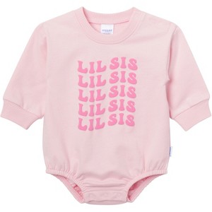 Onesies Brand Baby Girls' Sweatshirt Bubble Romper - 1 of 4