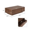 JUJABU 47.2" Rectangular Sliding Top Coffee Table with Drawers and Hidden Storage for Living Room - 4 of 4