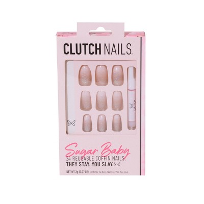 Clutch Nails - Press On Nails - Sugar Baby - 24ct