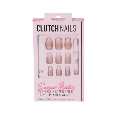 Clutch Nails - Press On Nails - Sugar Baby - 24ct