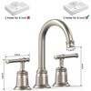 Whizmax Classical 8 inch Bathroom Faucet with Pop Up Drain and Lead-Free Hose, Bathroom Faucets for Sink 3 Holes, 2-pc - 2 of 4
