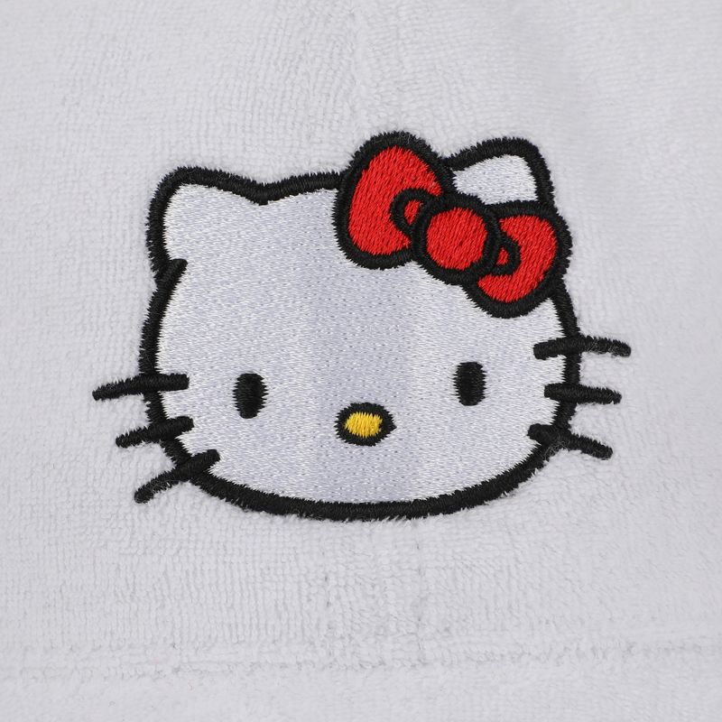 Hello Kitty Embroidered Character Head Art Adult White Baseball Cap, 3 of 7
