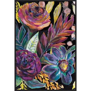 23" x 33" Festive Season I by Jeanette Vertentes Framed Canvas Wall Art Print - Amanti Art - 1 of 4