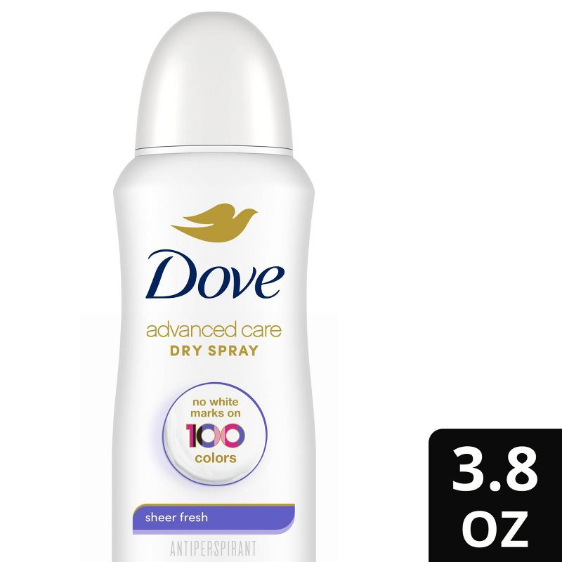 Dove Beauty Advanced Care Sheer Fresh 72-Hour Women&#39;s Antiperspirant &#38; Deodorant Dry Spray - 3.8oz, 1 of 16