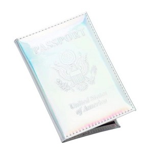 Generic Chrome Passport Cover Vaccine Card Holder Combo, Passport Holder - 1 of 4