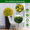 Artificial Topiary Balls Set of 2, Flower Topiary Balls Decorative Balls for Outdoor and Indoor, Wedding Decoration - 3 of 4