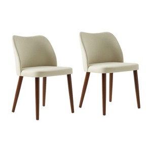 Elisa Mid-century Modern Upholstered Dining Chair Set of 2 | ARTFUL LIVING DESIGN - 1 of 4