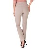 Rekucci Women's Pull-On Straight Leg Pants with Pockets & Tummy Control – Office Workwear Stretch Trousers - 3 of 4