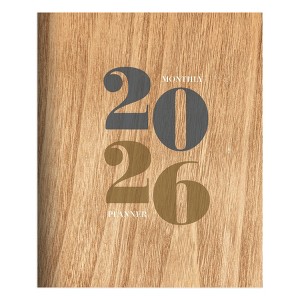 TF Publishing 10.5"x12.5" 2026 Washed Oak Large Monthly Planner - 1 of 4
