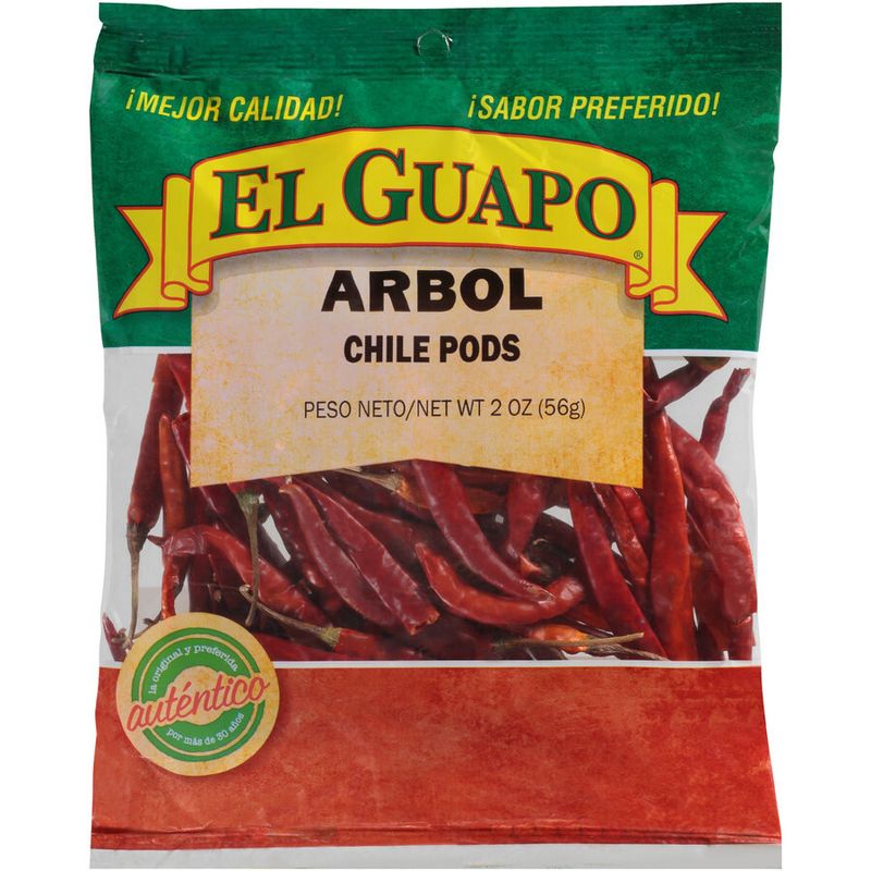 El Guapo Arbol Chili Pods Bag Whole - 2.25oz, 1 of 7