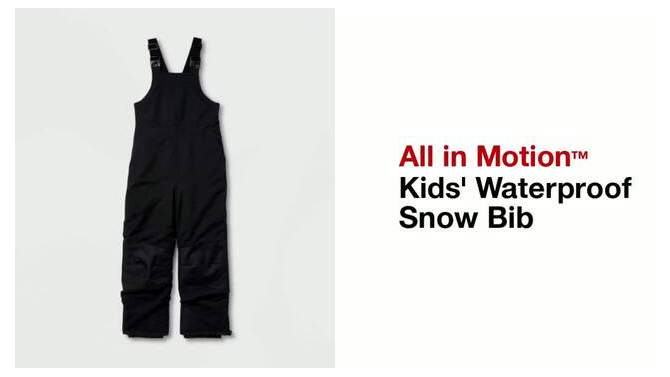 Kids' Waterproof Snow Bib - All In Motion™, 2 of 8, play video