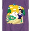 Girls' - Disney Princess - Snow White Forest Animal Friends Fitted Short Sleeve Graphic T-Shirt - 2 of 4