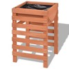 Planter Beige Solid Chinese Fir Wood Medium Planters Planter - 2 of 4