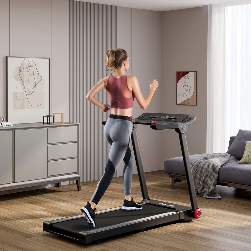SuperFit 3.75HP Folding Treadmill Electric Running Machine W/Bluetooth APP Self-standing, 2 of 11