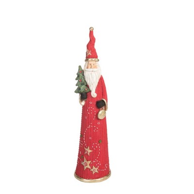 Transpac Large Resin Knit Santa Figurines Home Decorations Christmas