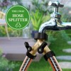 Infurnic Hose Valves and Connectors Garden Hose Splitter 2 Way with 2 Extra Rubber Washers, Heavy Duty Connector Tap Splitter, Hose Spigot Accessories - 2 of 4