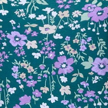 emerald green field floral