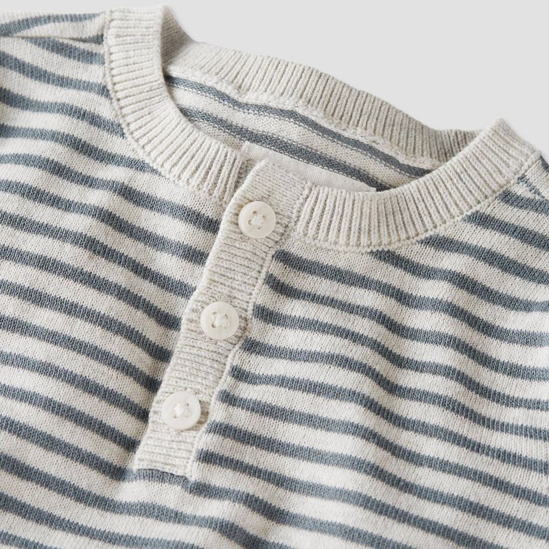 Little Planet by Carter’s Baby 2pc Striped Top and Bottom Set - Heather Gray, 3 of 7