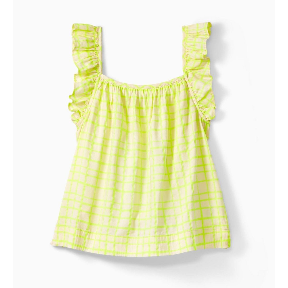 Rockets of Awesome Neon Gingham Smock Top for Girls