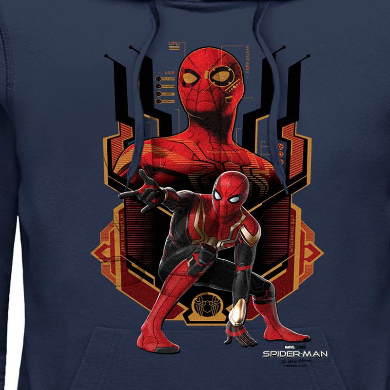 Men's Marvel Spider-Man: No Way Home Integrated Suit Pull Over Hoodie, 2 of 5