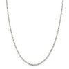 Black Bow Jewelry 2.8mm, Sterling Silver Solid Open Curb Chain Necklace - image 3 of 4