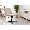 VYNXARIA Cross Legged Office Chair - Stylish Armless Swivel Chair with Adjustable Height - 2 of 4
