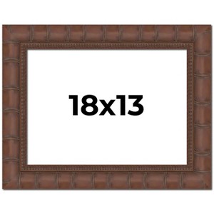 PosterPalooza | 18x13 Wide Bamboo Picture Frame, UV Acrylic, 4 Finishes - Brown, Black, Silver, and Natural - 1 of 4