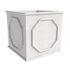 LeisureMod Sprout 7-Piece Square Stone Planter Set with Drainage Holes and Covers, Weather-Resistant for Indoor/Outdoor Use - 4 of 4