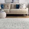 Nuloom Rio Floral & Paisley 2x8 Runner Rug for Living Room Bedroom Dining Room Entryway Hallway Kitchen, Aqua/Ivory - 4 of 4